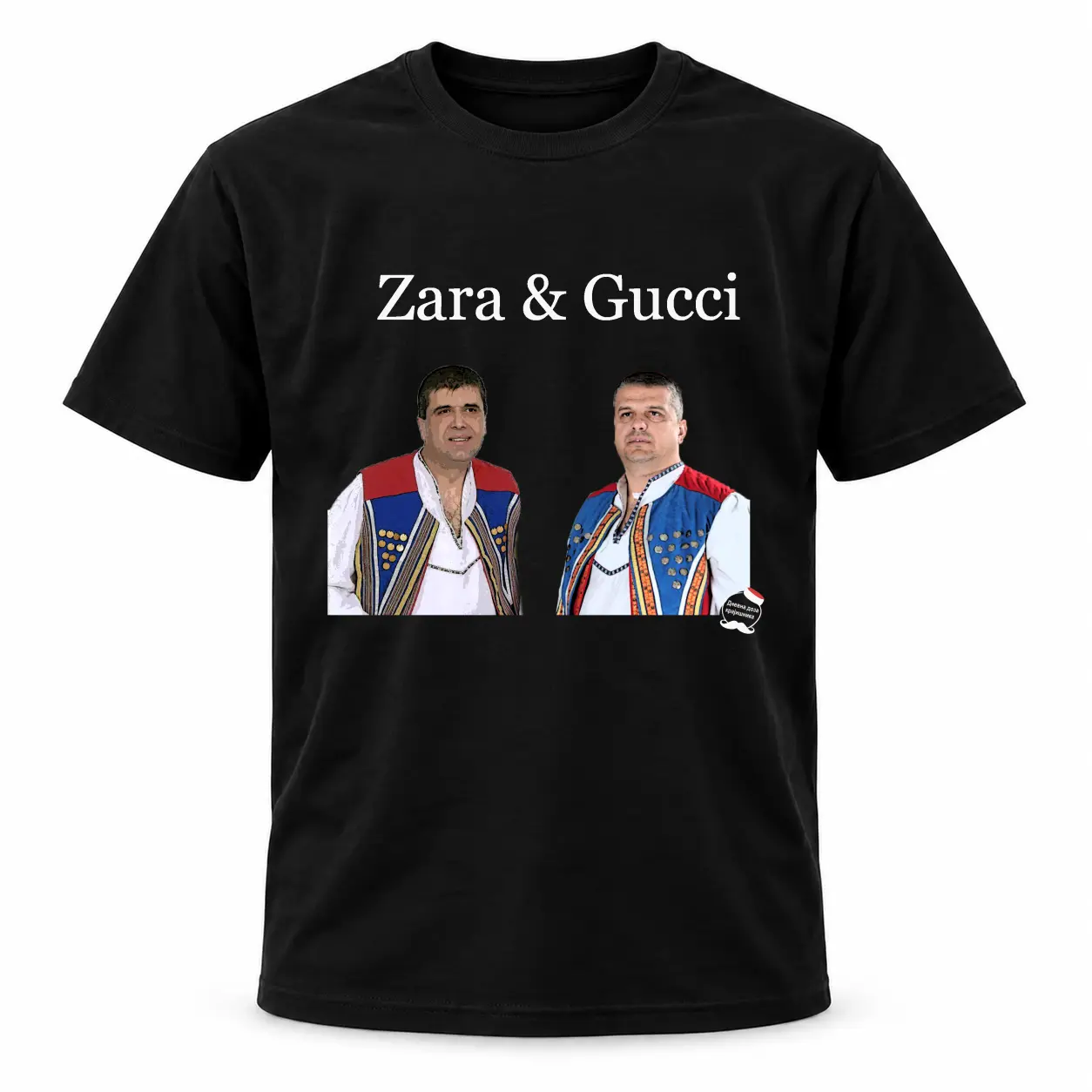 Црна мајица — Zara & Gucci